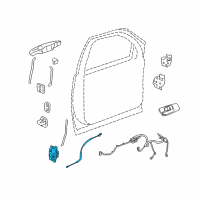 OEM Chevrolet Silverado 1500 Lock Assembly Diagram - 22862030