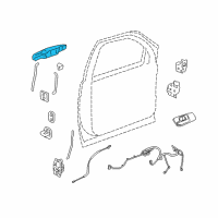 OEM 2013 Chevrolet Tahoe Handle, Outside Diagram - 84053438