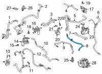 OEM 2022 Ford Mustang Mach-E HOSE - WATER OUTLET Diagram - LJ9Z-8A595-A