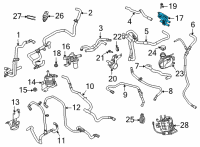 Genuine Ford Heater Control Valve diagram