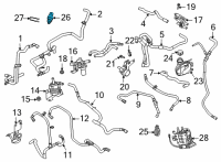 OEM 2020 Ford Escape Battery Temperature Sensor Diagram - GK2Z-12A648-A