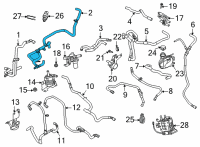 OEM 2022 Ford Mustang Mach-E HOSE SET - COOLANT PAIR Diagram - LJ9Z-8A557-A