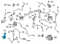 OEM Ford Mustang Mach-E PUMP ASY - WATER AUXILIARY Diagram - LJ9Z-8C590-A