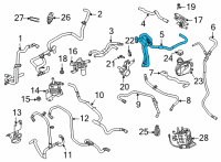 OEM 2021 Ford Mustang Mach-E TUBE ASY - WATER OUTLET Diagram - LJ9Z-8A519-A