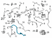 OEM 2021 Ford Mustang Mach-E HOSE Diagram - LJ9Z-6B851-B