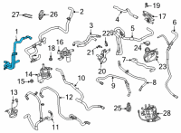 OEM 2021 Ford Mustang Mach-E HOSE Diagram - LJ9Z-8A577-A