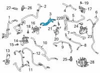 OEM 2021 Ford Mustang Mach-E HOSE SET - COOLANT PAIR Diagram - LJ9Z-8A557-B