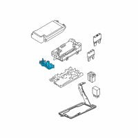 OEM 2008 Lincoln Town Car Junction Block Diagram - 2C7Z-14A003-AA