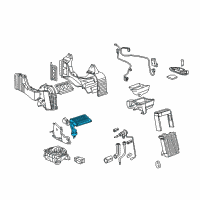 OEM GMC Envoy XUV Auxiliary Heater Core Diagram - 88892978