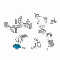 OEM Chevrolet Trailblazer Blower Motor Diagram - 88892974