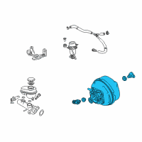 OEM 2010 Cadillac CTS Booster Assembly Diagram - 20840618