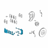 OEM 2013 Acura MDX Caliper Sub-Assembly Diagram - 45018-STX-A02