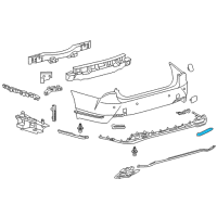 OEM 2020 Lexus LS500h Reflector Assembly, Reflex Diagram - 81910-50030