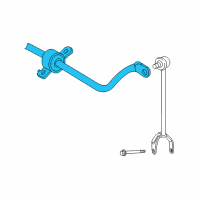 OEM 2011 Lexus LS460 Bar, Stabilizer, Rear Diagram - 48805-50040