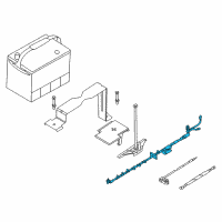 OEM 2002 BMW Z8 Plus Pole Battery Cable Diagram - 61-12-6-902-417