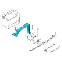 OEM BMW Z8 Battery Holder Diagram - 61-21-8-380-501