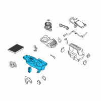 OEM 2015 Ford Taurus AC & Heater Assembly Diagram - DG1Z-19850-D