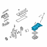 OEM 1997 Nissan Altima Pan Assy-Oil Diagram - 11111-5B605