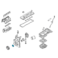 OEM Nissan Frontier Seal-Oil, Crankshaft Front Diagram - 13510-53J01