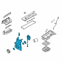 OEM 1998 Nissan Altima Cover Assy-Front Diagram - 13500-9E001