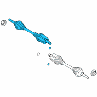 OEM 2021 Ford Explorer Axle Assembly Diagram - L1MZ-3A428-G