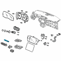 OEM 2017 Acura RLX Switch Assembly, Hazard Diagram - 35510-TY3-J01