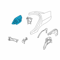 OEM 2002 Dodge Neon Panel-Rear WHEELHOUSE Diagram - 5014440AD