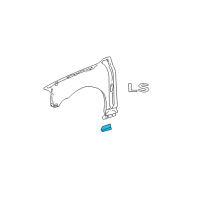 OEM 2003 Lincoln LS Body Side Molding Diagram - 5W4Z-16A039-APTM