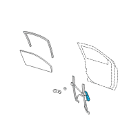 OEM 2017 Jeep Compass Window Regulator Motor Diagram - 68002899AA