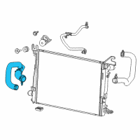 OEM 2014 Ram 3500 Hose-Radiator Outlet Diagram - 68166470AF