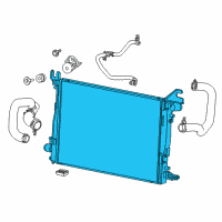 OEM 2014 Ram 3500 Engine Cooling Radiator Diagram - 52014721AB