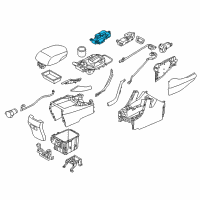OEM 2016 Hyundai Santa Fe Sport Switch Assembly-Indicator Cover, LH Diagram - 93310-4Z210