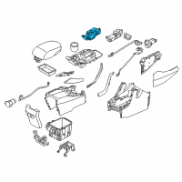 OEM 2018 Hyundai Santa Fe Sport Switch Assembly-Indicator Cover, LH Diagram - 93310-4Z210-U4X