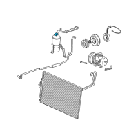 OEM 2000 Jeep Grand Cherokee DRIER-Suction Line Diagram - 55115910AC