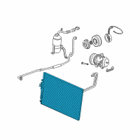 OEM 2000 Jeep Grand Cherokee CONDENSER-Air Conditioning Diagram - 55115918AE