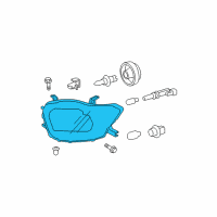 OEM Toyota Highlander Composite Assembly Diagram - 81130-48470