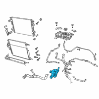 OEM 2022 Ram 1500 Hose-Radiator Inlet Diagram - 68268584AD