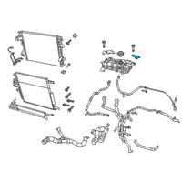 OEM Ram 1500 Bracket-COOLANT Bottle Diagram - 68338207AA