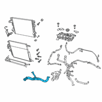 OEM 2021 Ram 1500 Hose-Radiator Outlet Diagram - 68280626AD