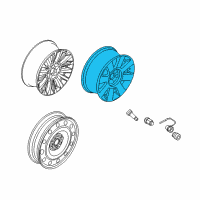 OEM 2013 Lincoln MKT Wheel, Alloy Diagram - DE9Z-1007-D