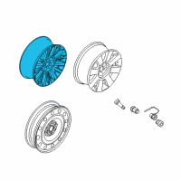 OEM 2014 Lincoln MKT Wheel, Alloy Diagram - DE9Z-1007-E