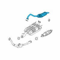 OEM Kia Sorento Tail Pipe Assembly Diagram - 287503E230