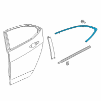 OEM 2020 Acura TLX Molding, Left Rear Diagram - 72961-TZ3-A22