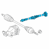 OEM 2018 Lexus GS F Shaft Assy, Propeller W/Center Bearing Diagram - 37100-30870