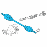 OEM 2017 Lexus GS F Shaft Assembly, Rear Drive Diagram - 42340-24080