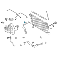 OEM 2014 Ford F-250 Super Duty Upper Hose Clamp Diagram - BC3Z-8B365-C