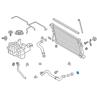 OEM 2015 Ford F-250 Super Duty Upper Hose Front Seal Diagram - BC3Z-8590-B