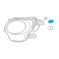 OEM 2020 Chrysler Voyager Bulb-Side Marker Diagram - L0007443LL