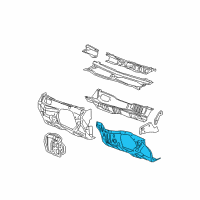 OEM 2006 Chevrolet Equinox Dash Panels Diagram - 88980775