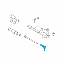 OEM Mercury Mariner Outer Tie Rod Diagram - 5L8Z-3A130-AA